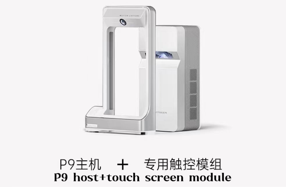 HS-P9 Ultra Short Focus Touch Screen Projector Intelligent Home Small HD Portable Outdoor Projector DLP Display Technology 1000ANSI lumens 1920x1080p resolution 4K