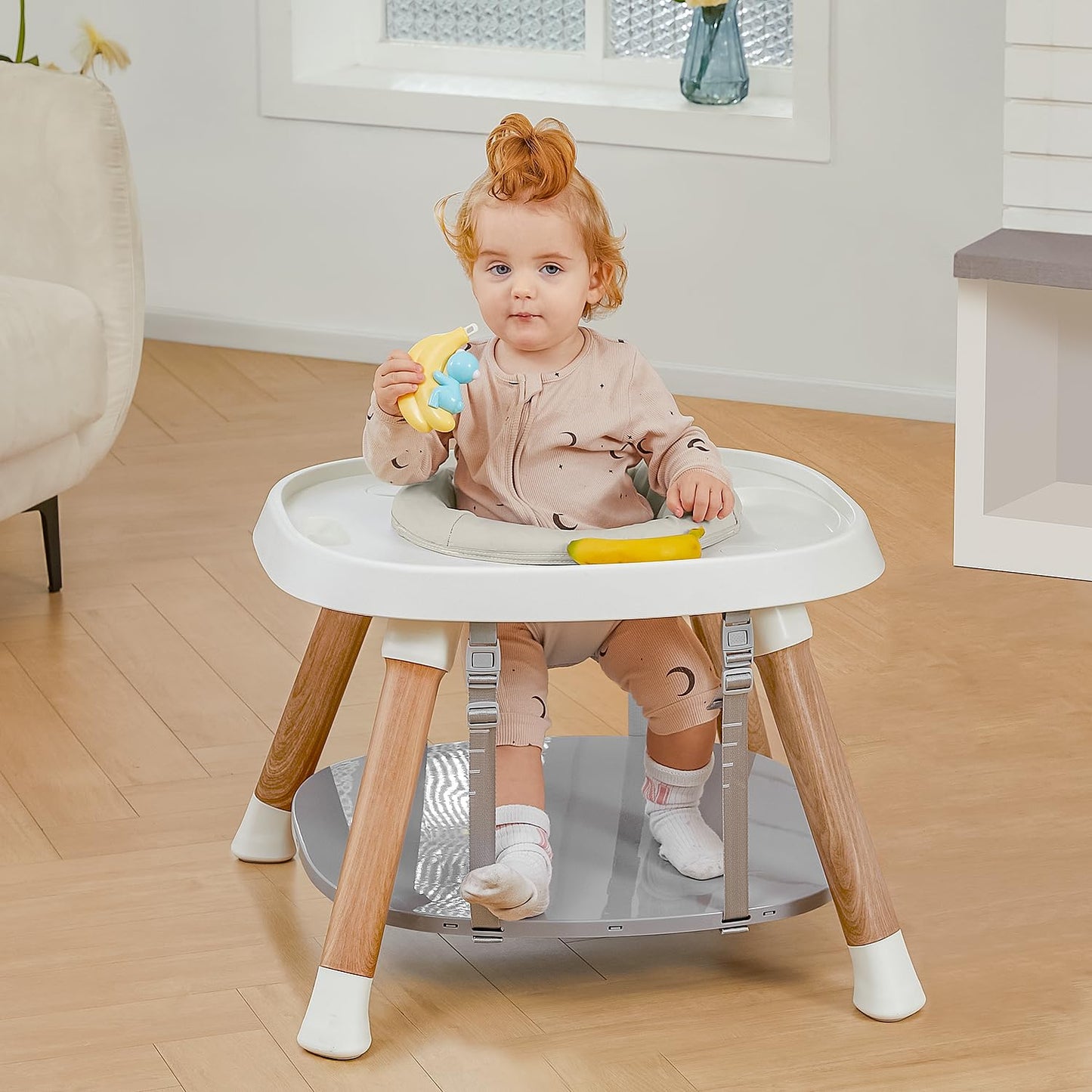 Baby High Chair, 14-in-1 Convertible Infant and Toddler High Chair, Booster Seat with Tray